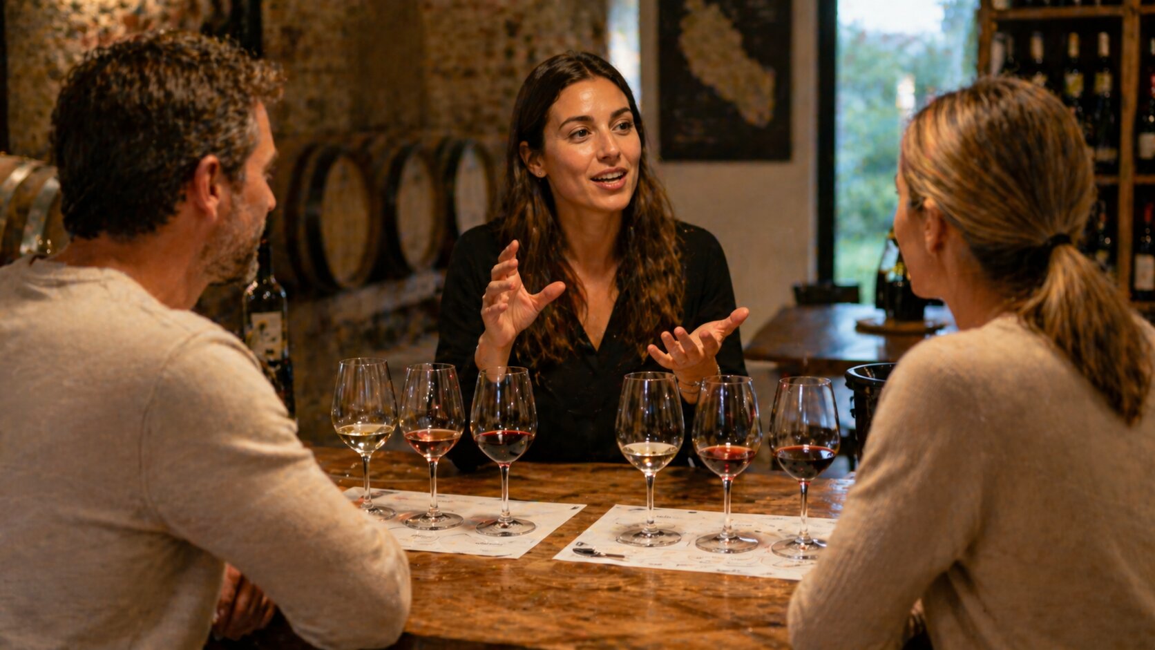 private wine tasting experience in Tuscany with guide and guests