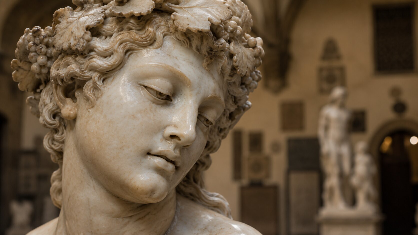 Michelangelo's Bacchus at the Bargello Museum