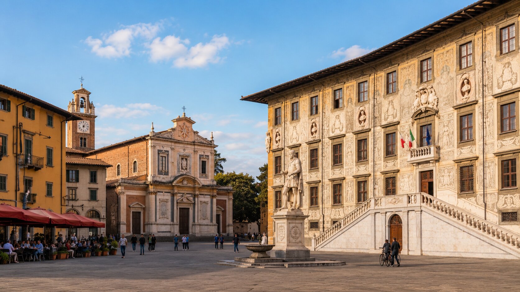 Historic Piazza dei Cavalieri in Pisa