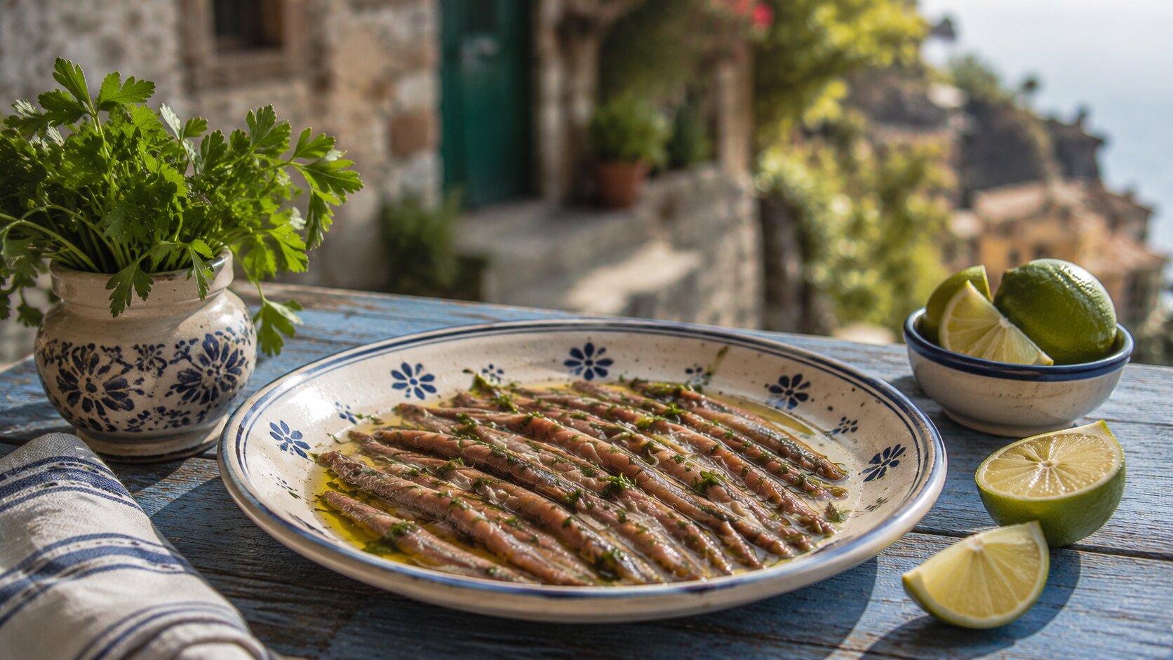 Marinated anchovies in Cinque Terre