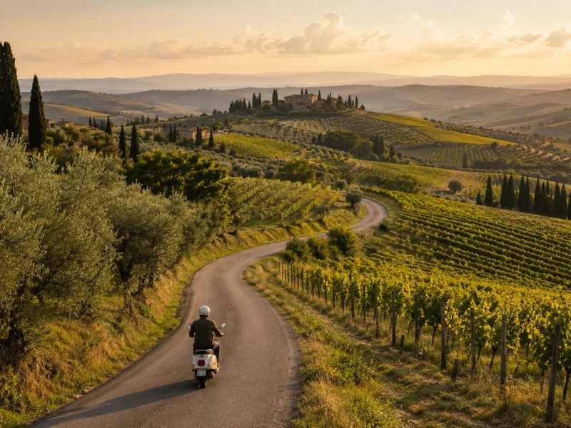 Where Should You Ride a Vespa in Tuscany?