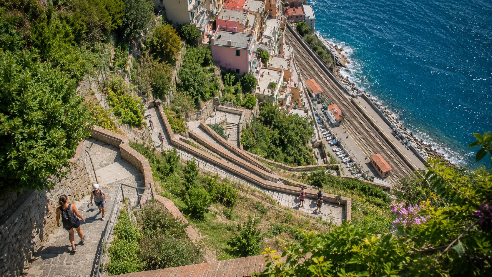 Lardarina steps climbing to Corniglia