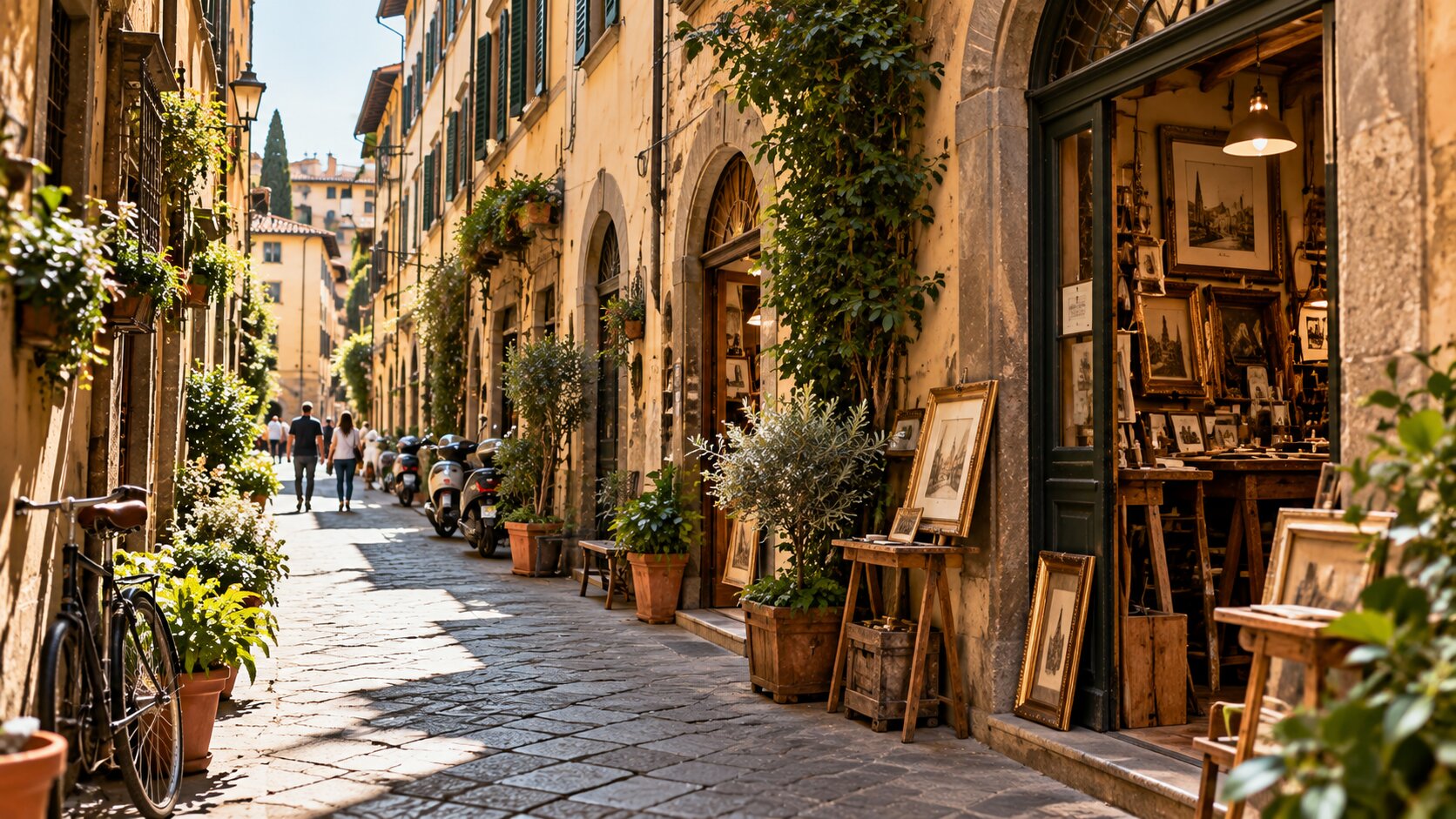 Artisan shops in Florence's Oltrarno district