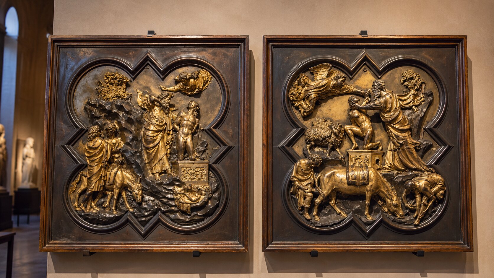 Ghiberti and Brunelleschi competition panels
