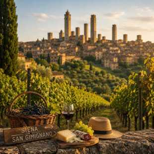 Private Tuscany Tour to Siena and San Gimignano with Winery Lunch from Florence